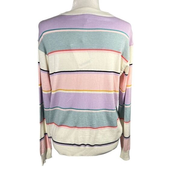 Splendid* NWT XSmall Women’s Shore Striped Ribbed Pullover Sweater multicolored - Picture 8 of 13